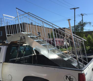 escaliers métalliques