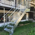 escalier en acier galvanisé