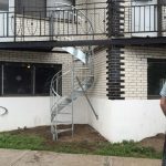 escalier en colimaçon en acier galvanisé