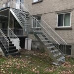 Escalier droite acier galvanisé