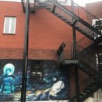 Escalier galvanisé et peinture